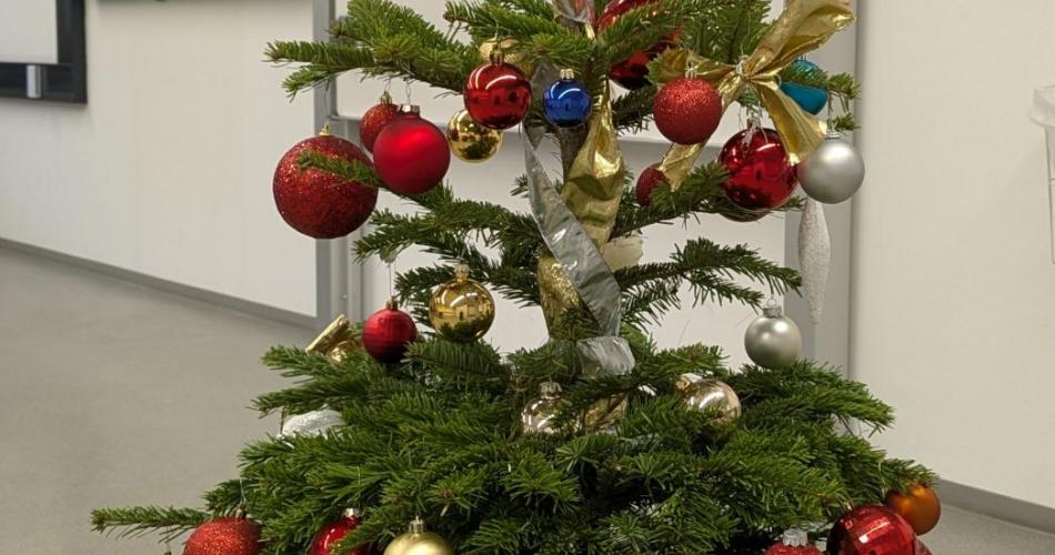 Weihnachtliche Dekoration durch unsere Schüler